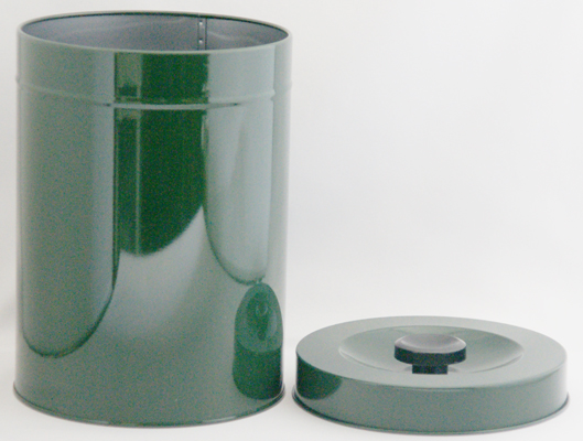 印刷茶缶緑色１ｋｇ 茶筒
